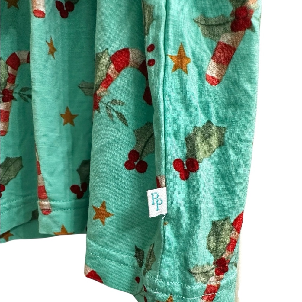 Posh Peanut Christmas Pajama T-Shirt Long Sleeve Bamboo Loungewear Size Large - Picture 4 of 5
